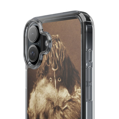 Yei Vintage Art Phone Case, Clear Case, Unique Gift for Art Lovers, Bohemian Style, Customizable Phone Cover, Trendy Accessories