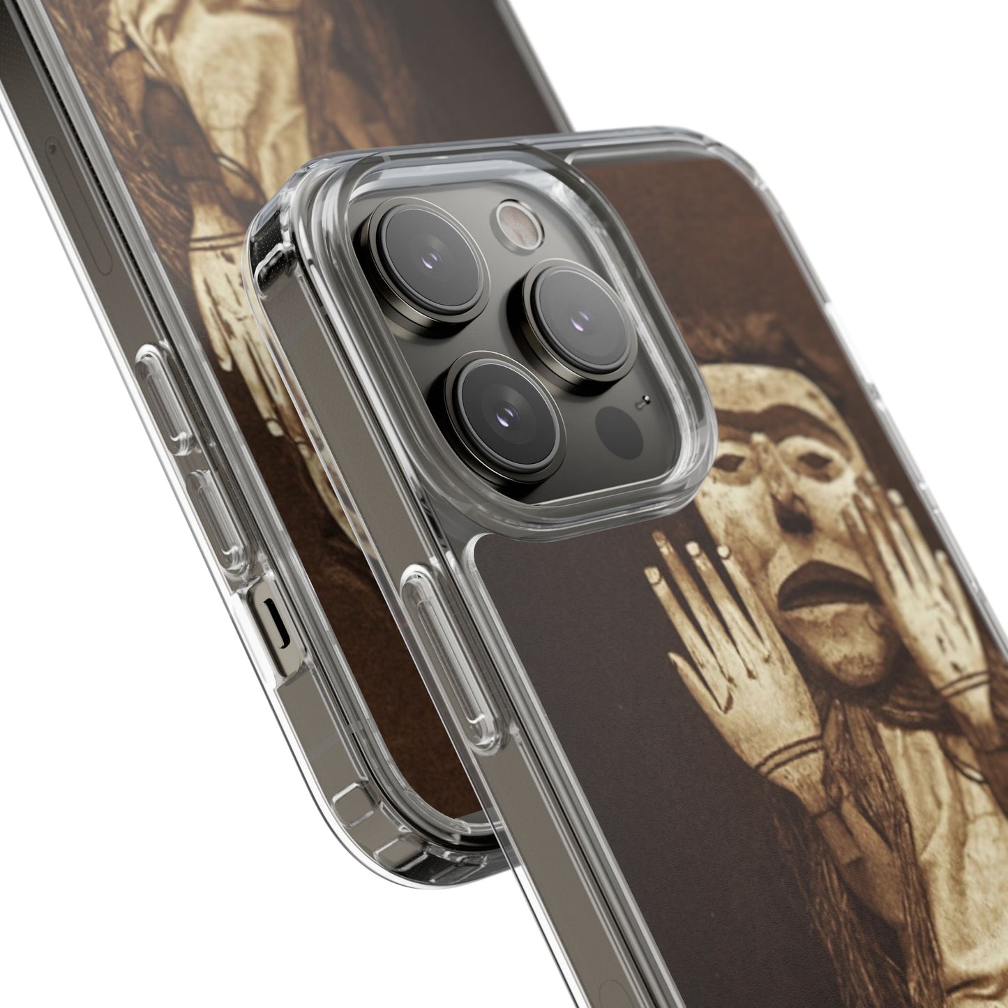 Yei Unique Clear Phone Case with Vintage Puppet Design, Artistic Phone Cover, Retro Style Protection, Gifts for Theater Lovers, Customized [...]