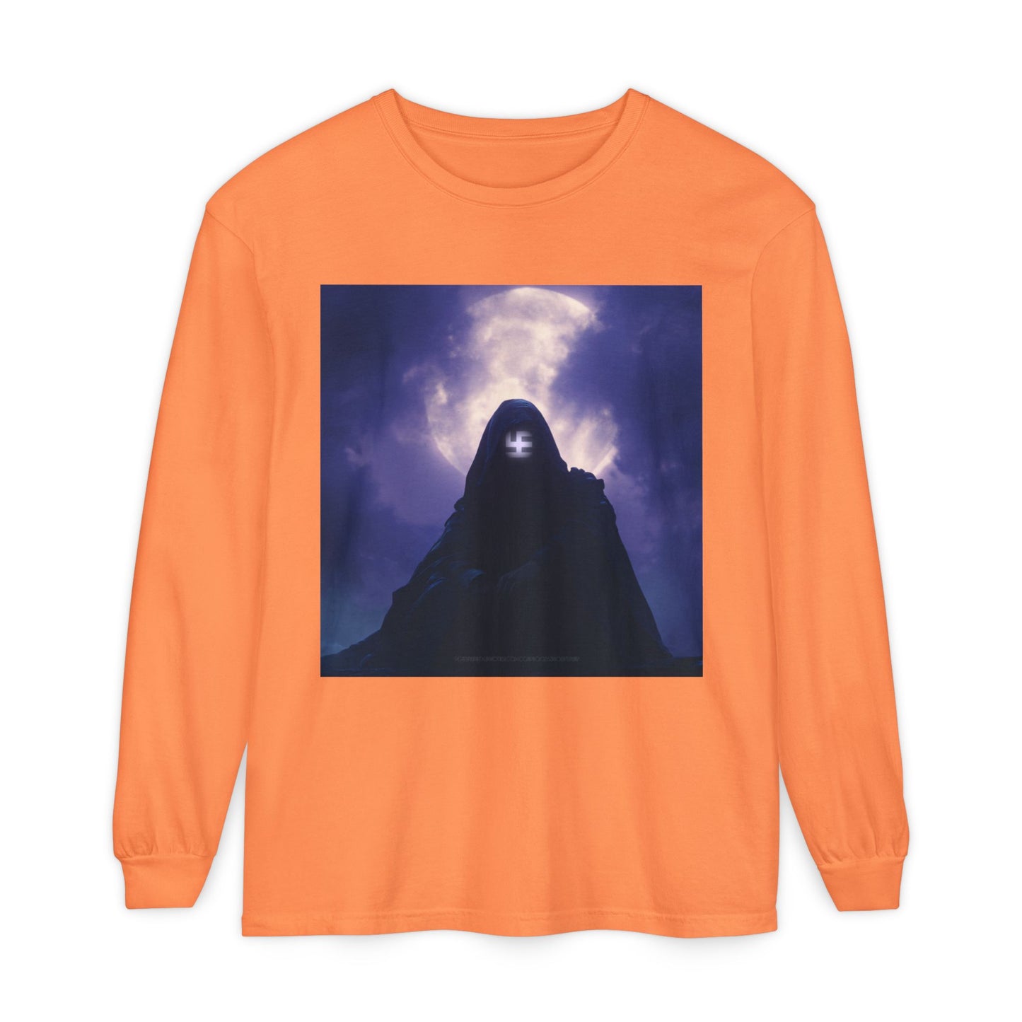 Swasticoin Mystical Mountain Long Sleeve T-Shirt | Unisex Graphic Tee, Trendy Layering Top, Casual Wear, Perfect Gift for Adventurers
