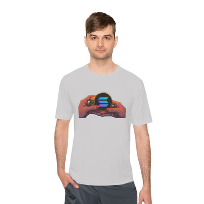 Unisex Moisture Wicking Tee featuring SOLANA & YZY designs, Perfect for Athletes, Casual Wear, Fitness Goals, Everyday Use, Sports Events