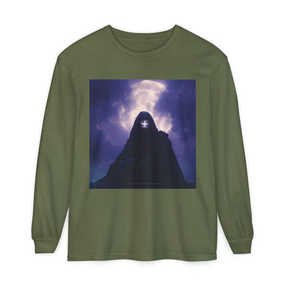 Swasticoin Mystical Mountain Long Sleeve T-Shirt | Unisex Graphic Tee, Trendy Layering Top, Casual Wear, Perfect Gift for Adventurers