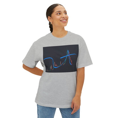 @ye Stylish Unisex Oversized Boxy Tee with Trendy Graph Design, Casual Fashion Tee, Streetwear Top, Comfortable Everyday Wear, Gift for Friends