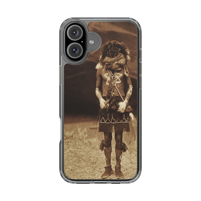 Vintage Spirit Animal Clear Phone Case, Eco-Friendly Cell Phone Cover, Unique Gift for Nature Lovers, Boho Style Mobile Accessory, [...]