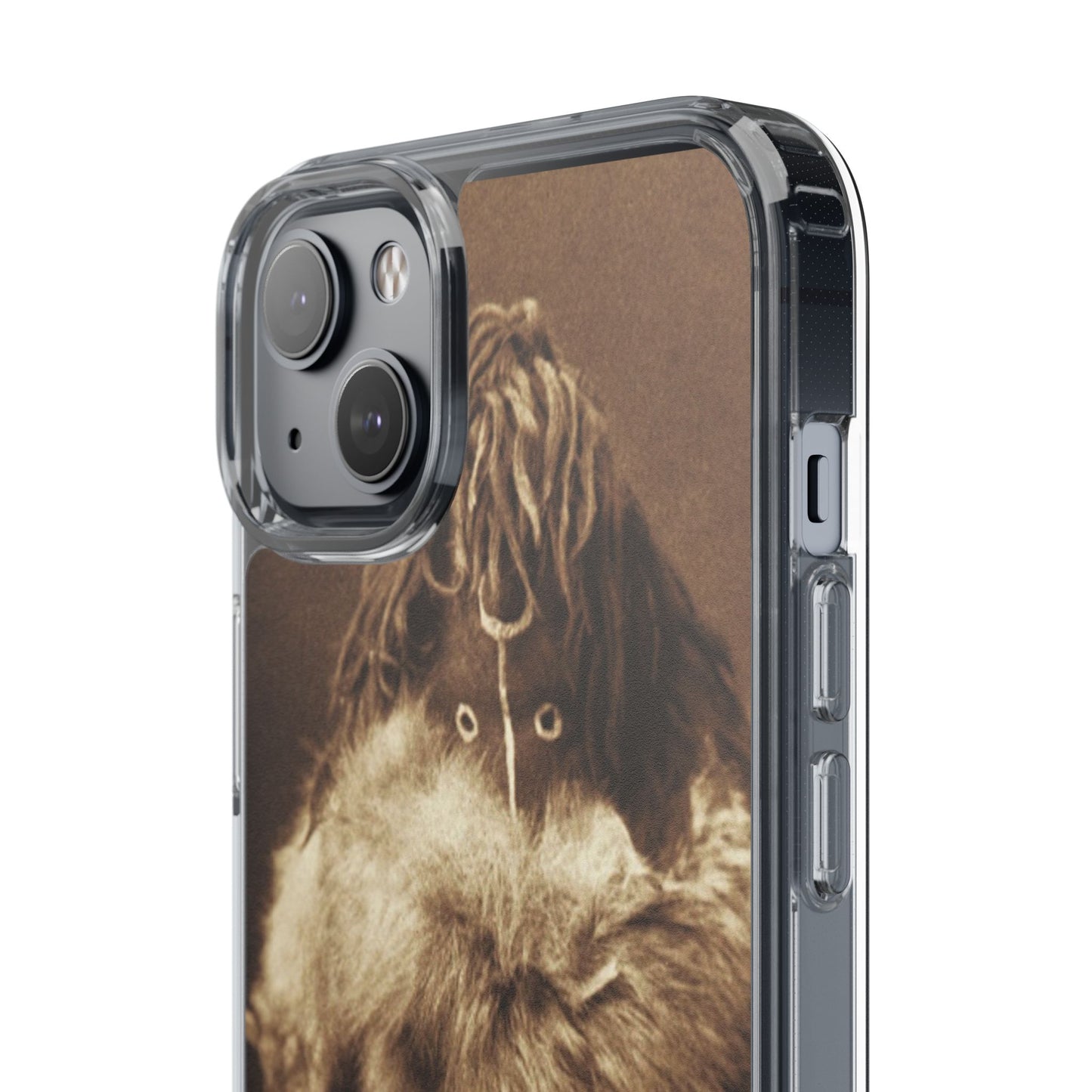 Yei Vintage Art Phone Case, Clear Case, Unique Gift for Art Lovers, Bohemian Style, Customizable Phone Cover, Trendy Accessories
