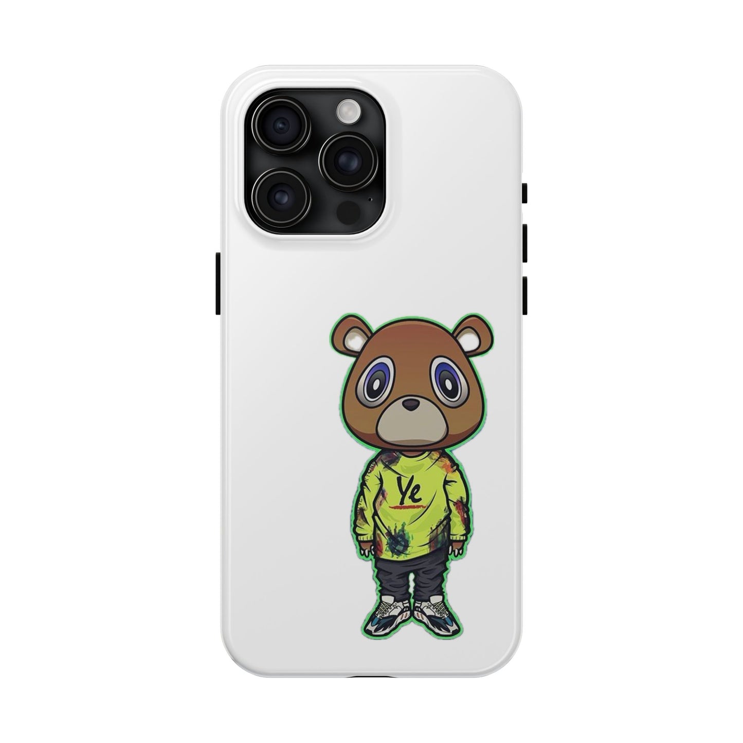 Ye Bear Tough Phone Cases with Cartoon Design - Unique Phone Cover, Durable Mobile Case, Cool Gift for Teens, Fun Accessory for Everyday Use