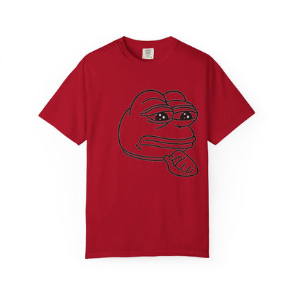 Thoughtful Pepe Unisex T-Shirt, Funny Graphic Tee, Gift for Friends, Casual Wear, Meme Inspired Fashion