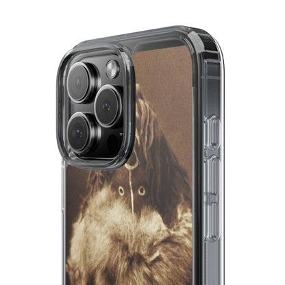 Yei Vintage Art Phone Case, Clear Case, Unique Gift for Art Lovers, Bohemian Style, Customizable Phone Cover, Trendy Accessories