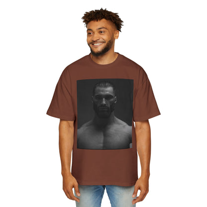 GIGA Stylish Men's Oversized Tee for Comfort Lovers, Casual Wear, Street Style, Gift for Him, Trendy Tee with Gigachad Design