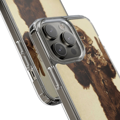 Yei Vintage Monster Clear Phone Case, Unique Phone Cover, Halloween Gift, Retro Style Case, Fun Accessories