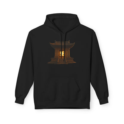 YZY Swasticoin Serene Lantern Hoodie, Cozy Fleece Hooded Sweatshirt, Gift for Nature Lovers, Casual Wear, Outdoor Adventures, Fall Fashion