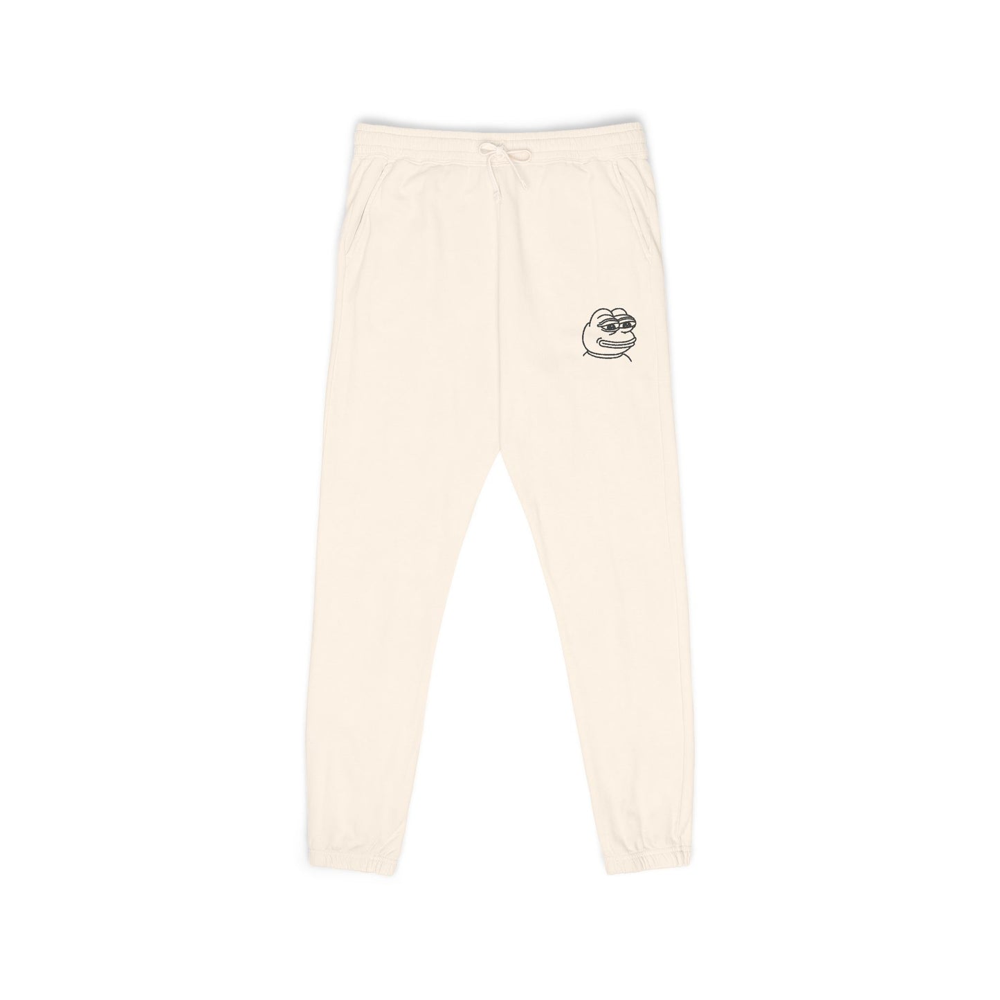 Pepe Cozy Garment-Dyed Fleece Sweatpants for Ultimate Relaxation, Lounge Pants, Relaxed Fit Joggers, Birthday Gift, Comfortable Homewear