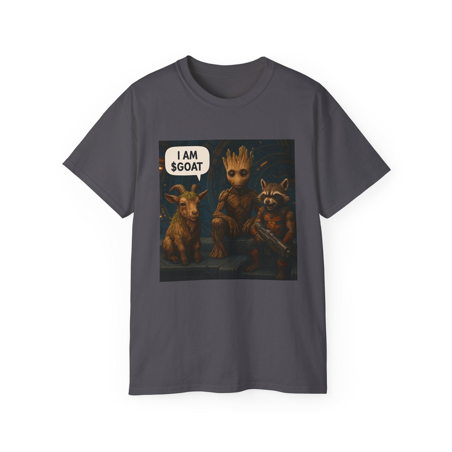 Goat Graphic Tee for Fans of Humor, Perfect Gift for Birthdays, Casual Wear, Geeky Apparel, I AM GOAT Theme