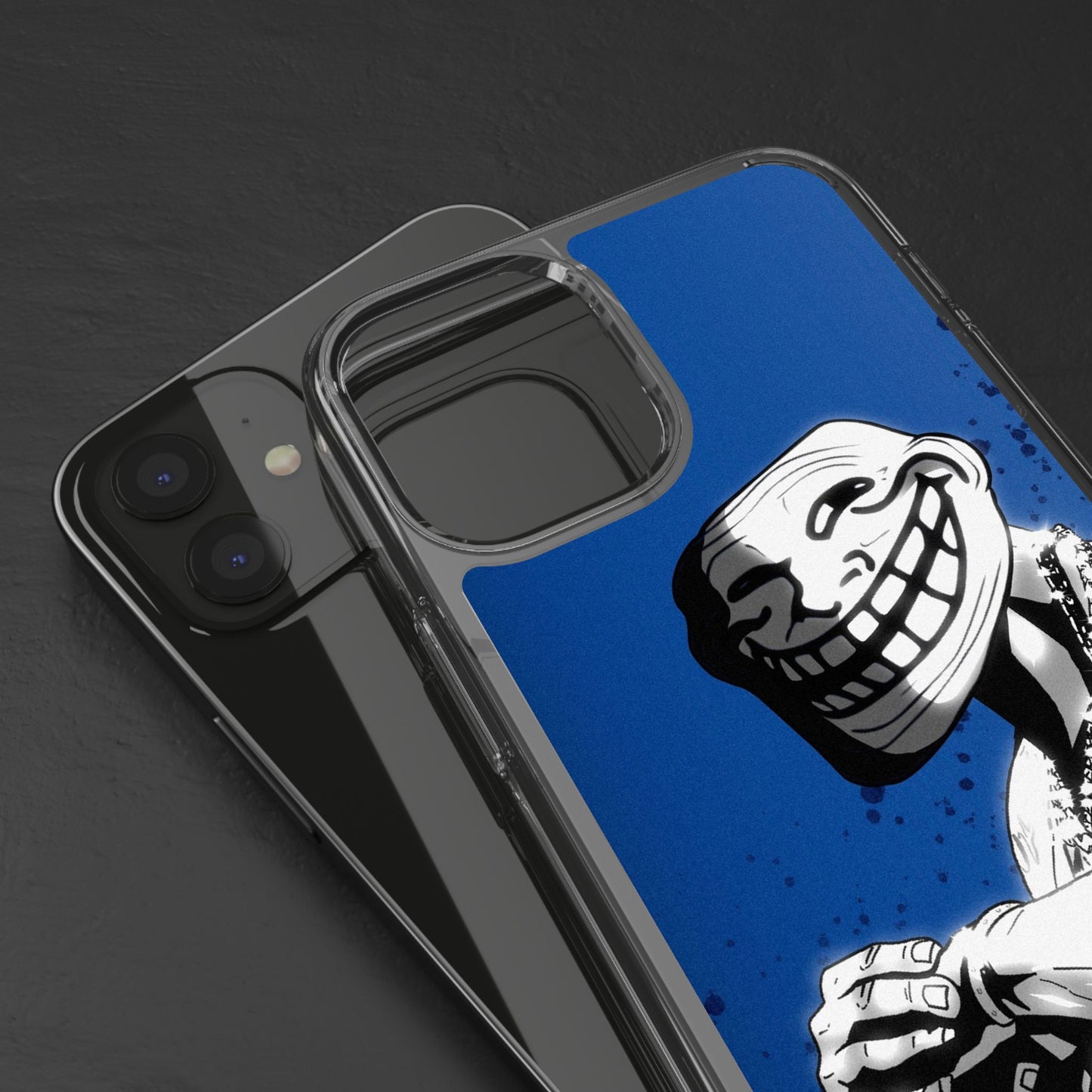 TROLL Clear Cases with Bold Graphic Design, Awesome Phone Accessories, Unique Gifts, Cartoon Phone Covers, Trendy Tech Gear