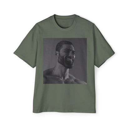 GIGA Men's Heavy Oversized Tee | Casual Streetwear Shirt, Graphic Tee, Gift for Him, Unisex Style, Trendy Apparel