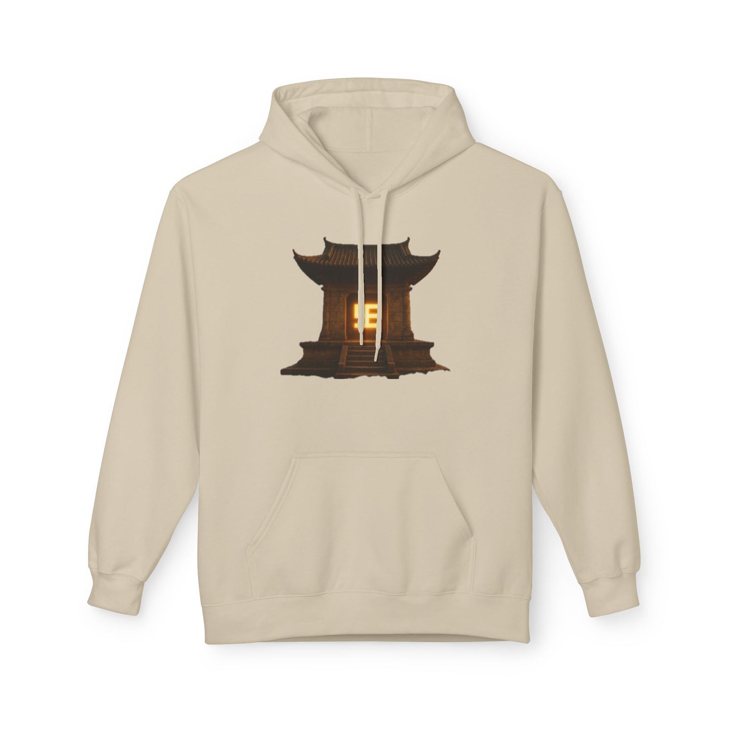 YZY Swasticoin Serene Lantern Hoodie, Cozy Fleece Hooded Sweatshirt, Gift for Nature Lovers, Casual Wear, Outdoor Adventures, Fall Fashion