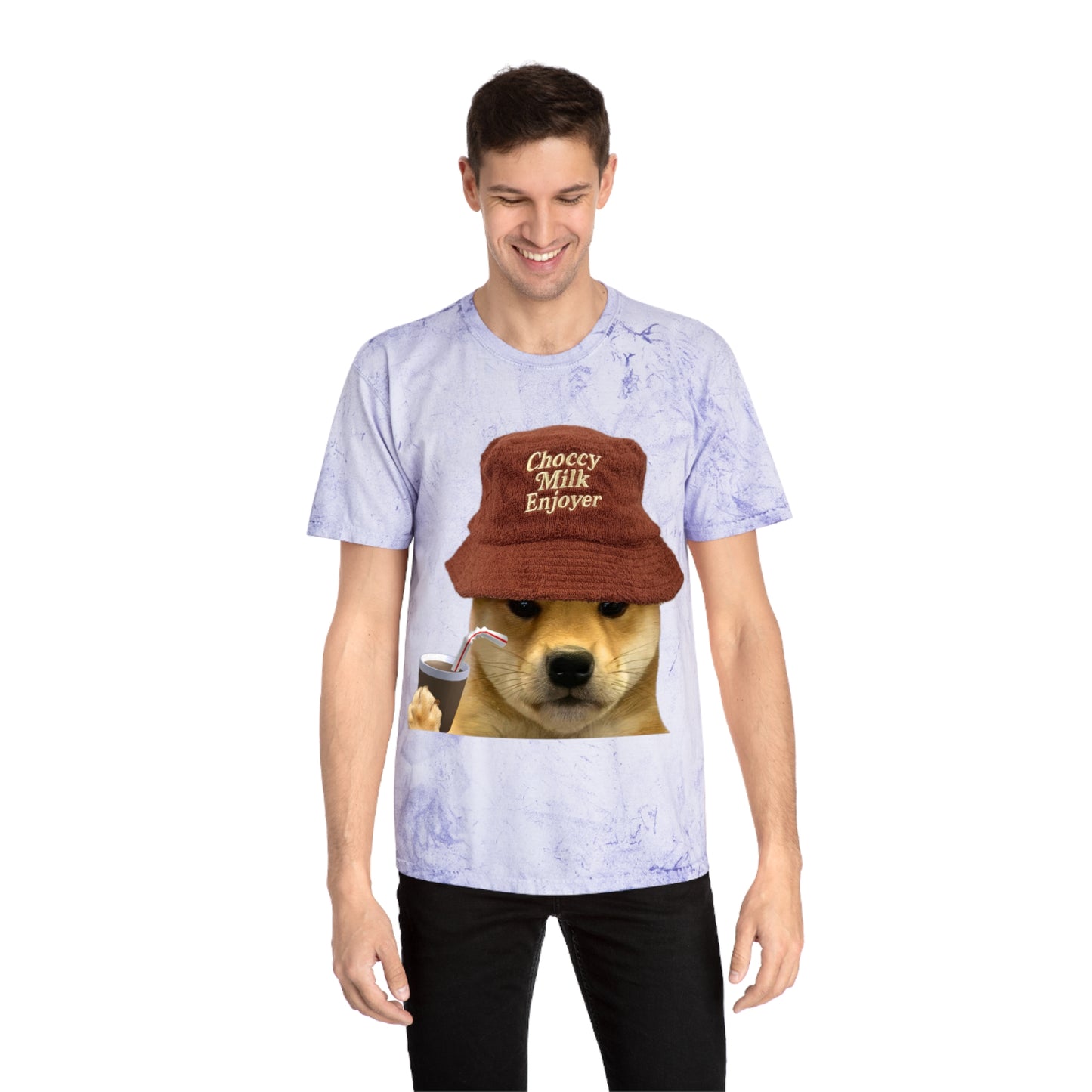 WIF Choccy Milk Enjoyer T-Shirt | Unisex Color Blast Tee | Fun Graphic Tee | Casual Wear | Gift for Dog Lovers | Summer Essentials