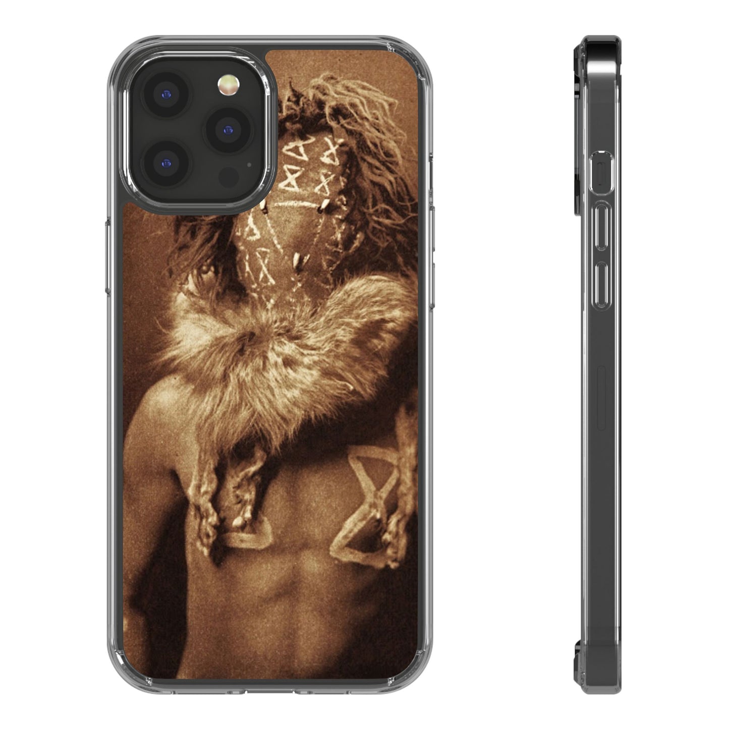 Yei Artistic Clear Phone Case for Unique Expression, Phone Accessories, Nature Lovers, Boho Style, Gift for Him/Her