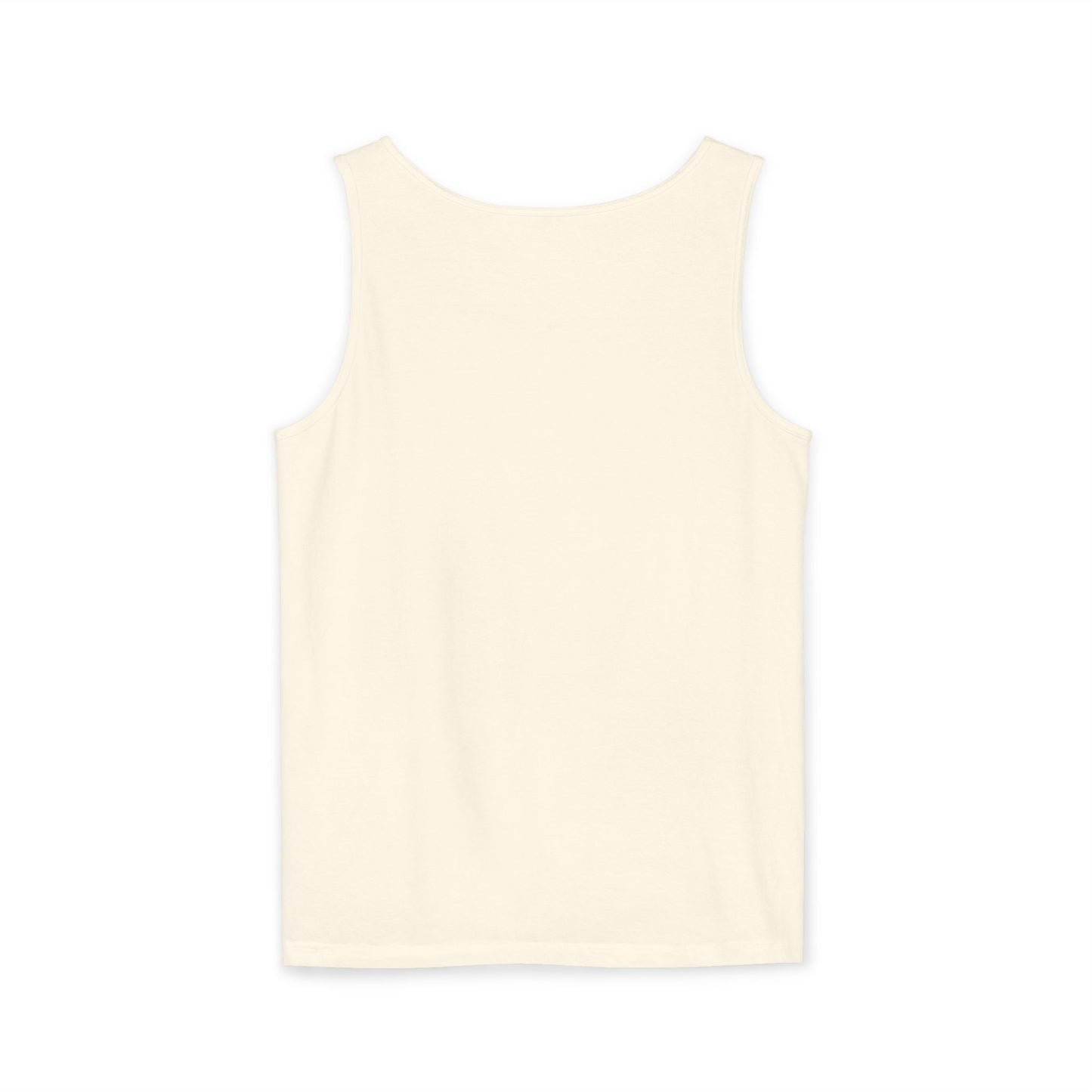 Unisex Garment-Dyed Tank Top with 4NBT Design, Summer Apparel, Casual Wear, Gift for Friends, Individual Expression Top