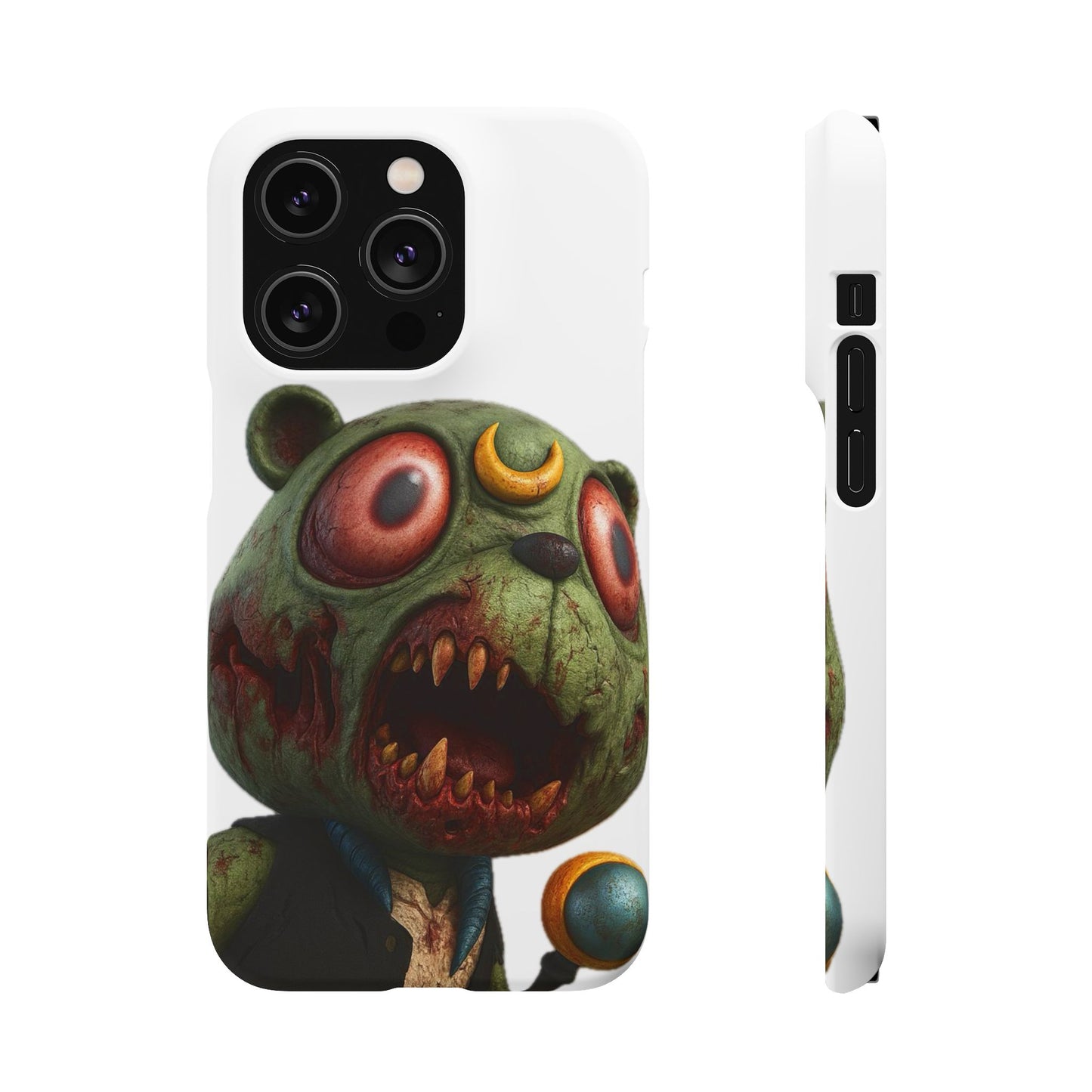 4NBT Zombie Bear Phone Case, Horror Snap Case, Cute but Spooky Accessory, Gift for Halloween, Unique Phone Cover