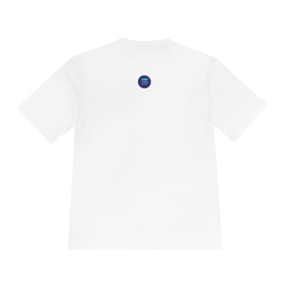 Unisex Moisture Wicking Tee featuring SOLANA & YZY designs, Perfect for Athletes, Casual Wear, Fitness Goals, Everyday Use, Sports Events