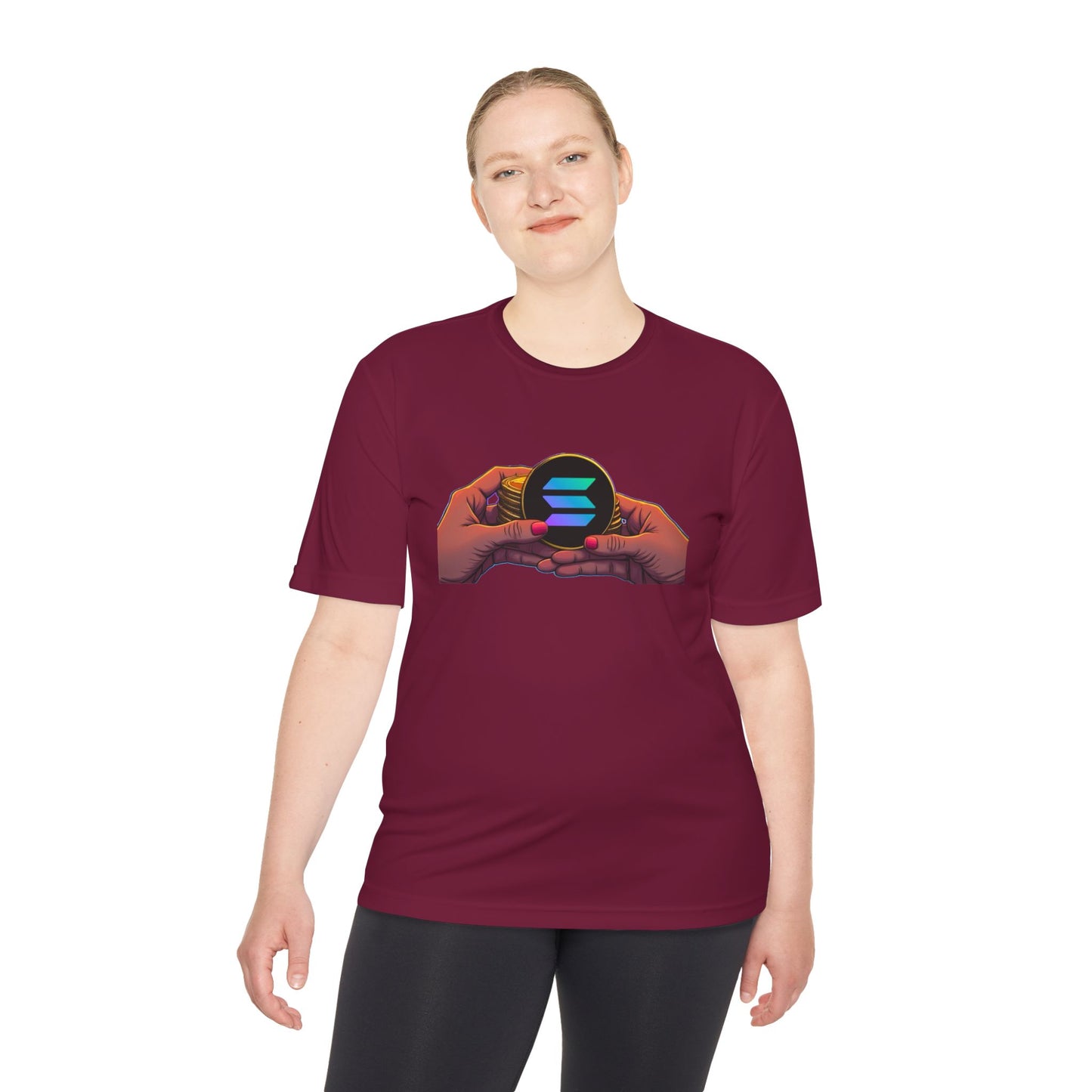 Unisex Moisture Wicking Tee featuring SOLANA & YZY designs, Perfect for Athletes, Casual Wear, Fitness Goals, Everyday Use, Sports Events