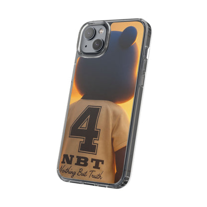 4NBT Trillion Bear Clear Phone Case, Aesthetic Phone Cover, Unique Gift for Animal Lovers, Stylish iPhone Accessory, Perfect for Birthdays
