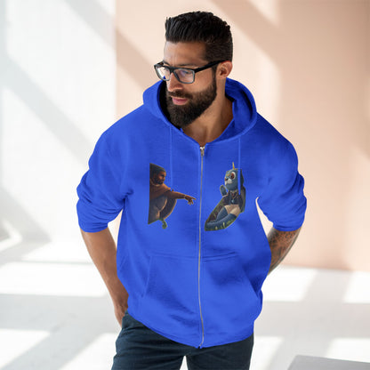 4NBT Unisex Graphic Zip Hoodie with Unique Designs, Cozy Casual Wear, Perfect Gift for Friends, Streetwear Essentials, Unisex Fashion Item