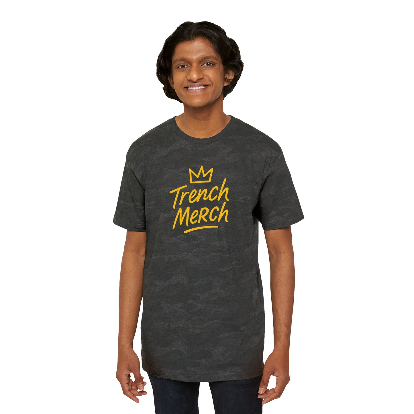 Trench Merch Crown Leopard Print Tee, Casual Statement Shirt, Urban Fashion Top, Gift for Him, Everyday Wear