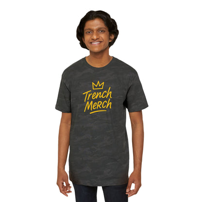 Trench Merch Crown Leopard Print Tee, Casual Statement Shirt, Urban Fashion Top, Gift for Him, Everyday Wear