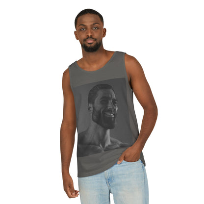 GIGA Unisex Garment-Dyed Tank Top, Summer Apparel, Funny Graphic Tee, Workout Wear, Unique Gift Idea, Casual Outfit
