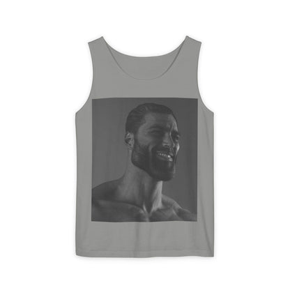 GIGA Unisex Garment-Dyed Tank Top, Summer Apparel, Funny Graphic Tee, Workout Wear, Unique Gift Idea, Casual Outfit