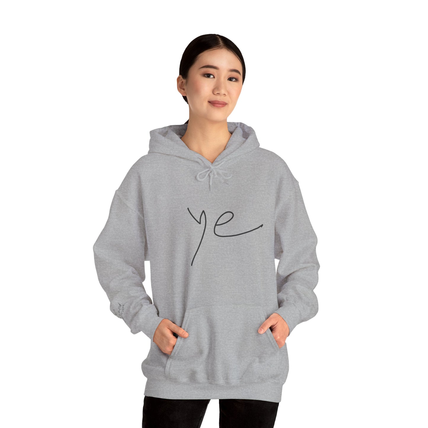 Ye 7BN Minimalist Unisex Hooded Sweatshirt, Casual Streetwear, Gift for Fans, Cozy Layering, Everyday Style, Unique Graphic Hoodie