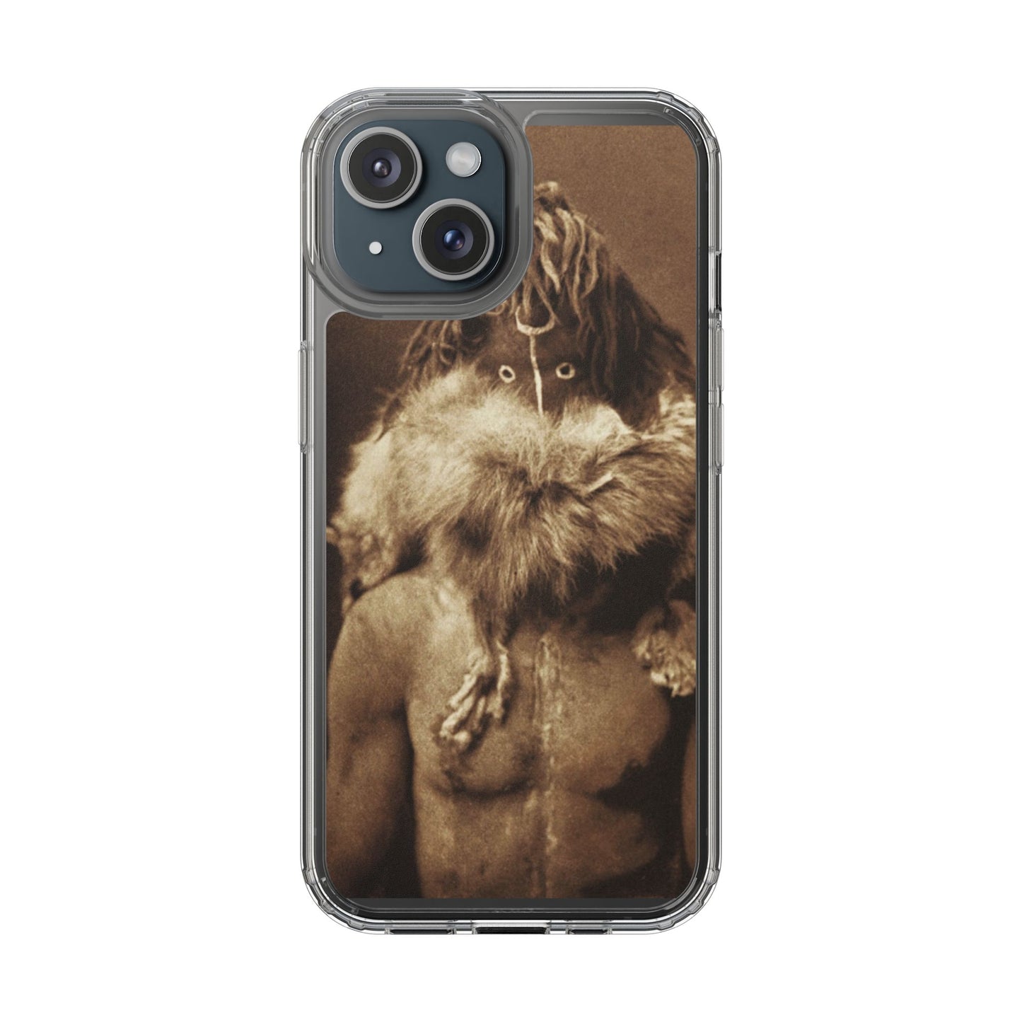 Yei Vintage Art Phone Case, Clear Case, Unique Gift for Art Lovers, Bohemian Style, Customizable Phone Cover, Trendy Accessories