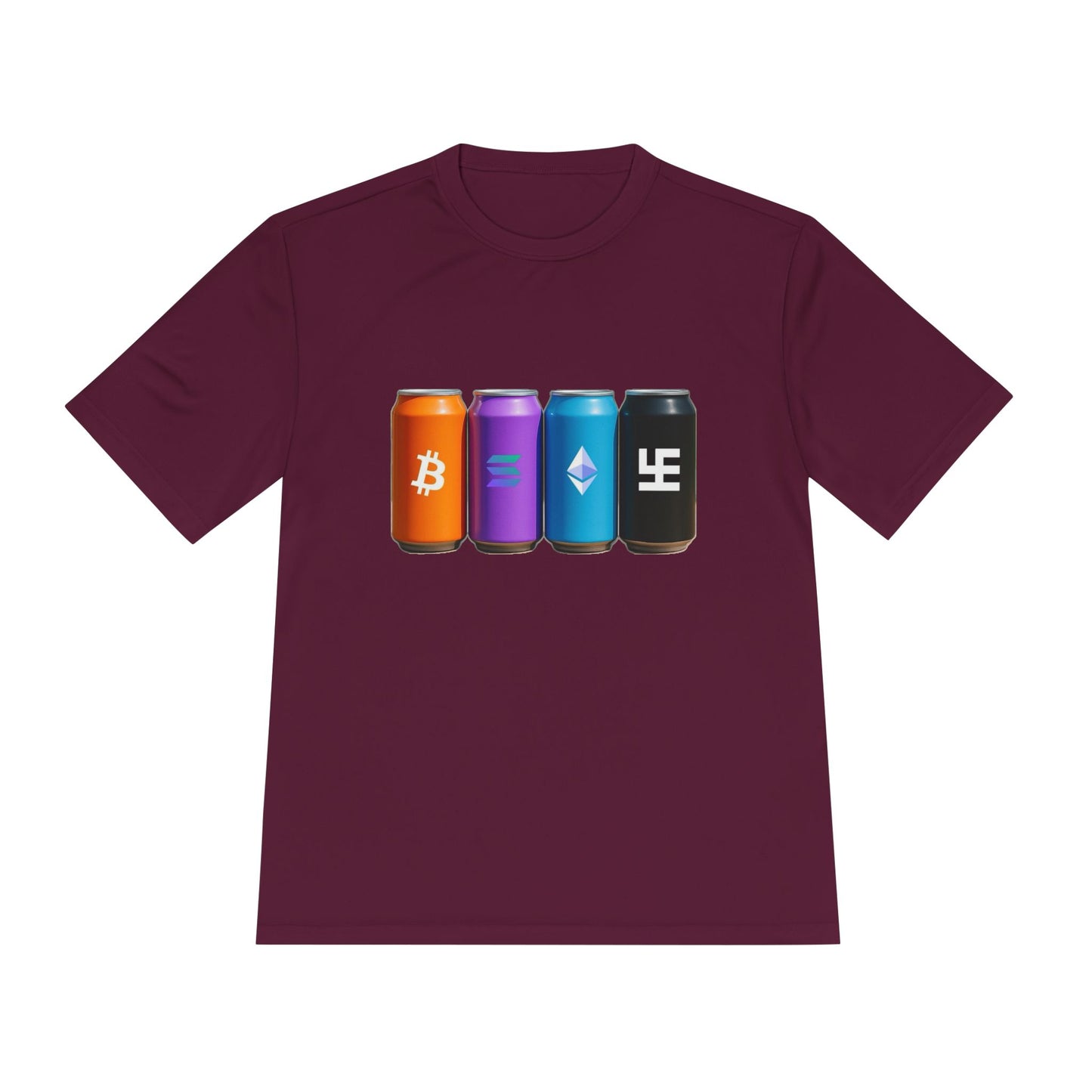 Swasticoin/Crypto Cans Unisex Moisture Wicking Tee, Perfect for Gamers, Crypto Enthusiasts, Gift for Tech Lovers, Casual Wear, Sports Shirt