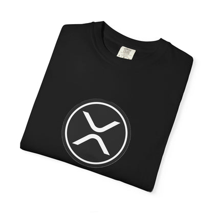 XRP Unisex Garment-Dyed T-Shirt with Minimalist Logo, Stylish Casual Wear, Perfect for Gifts, Everyday Comfort, Cool Streetwear