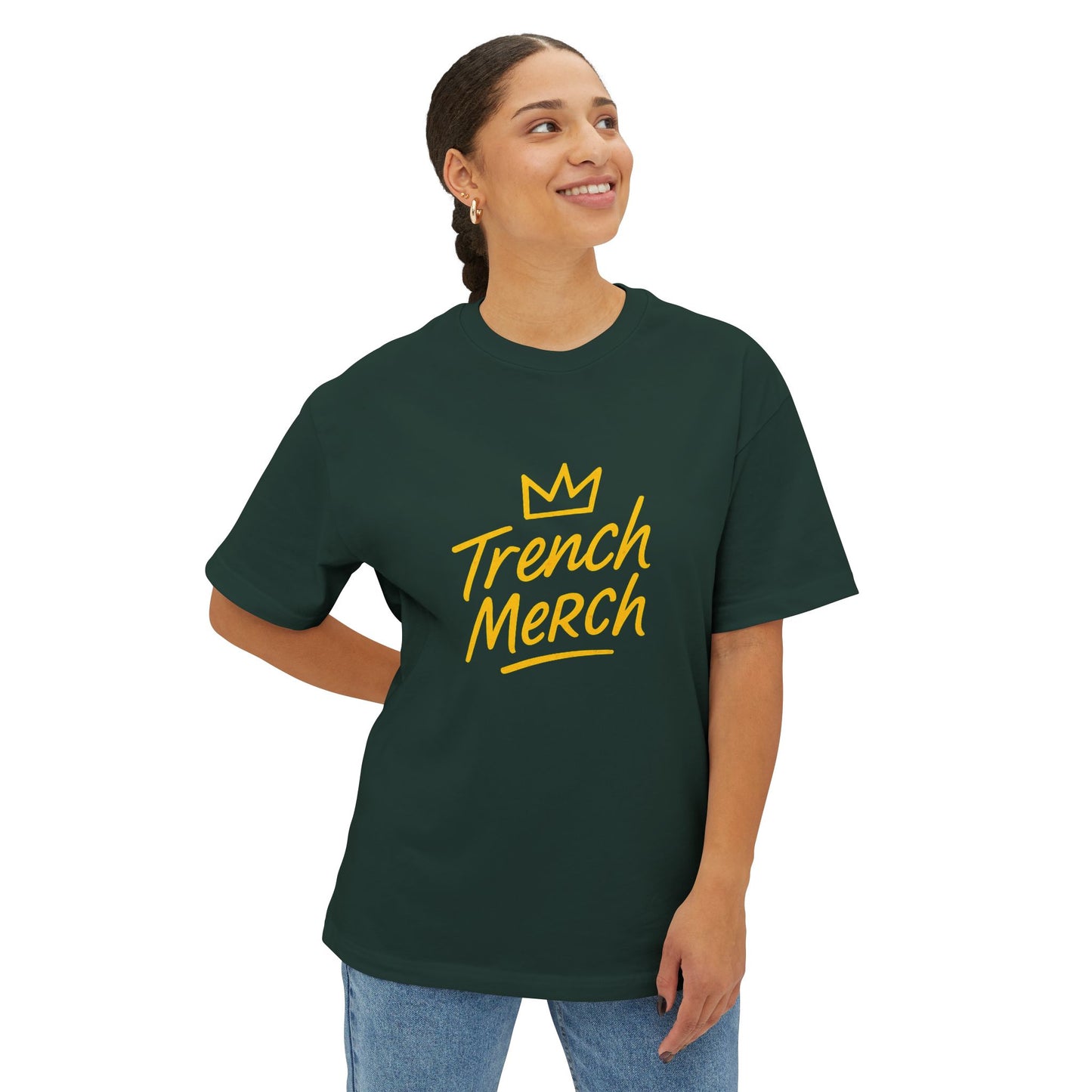 Trench Merch Oversized Boxy Tee | Unisex Casual T-Shirt | Streetwear Style | Perfect Gift for Fans | Everyday Comfort Tee