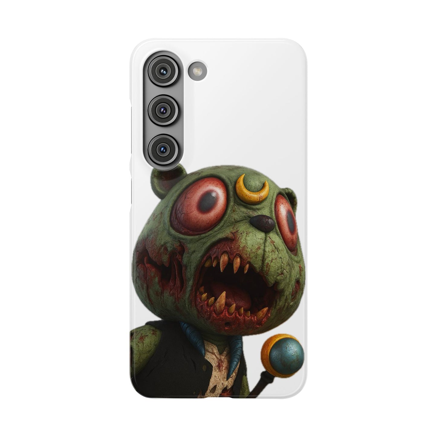 4NBT Zombie Bear Phone Case, Horror Snap Case, Cute but Spooky Accessory, Gift for Halloween, Unique Phone Cover