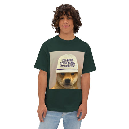 WIF Humorous Dog-Themed Oversized Tee, Casual Graphic Shirt, Gift for Pet Lovers, Funny T-Shirt, Unisex Boxy Tee