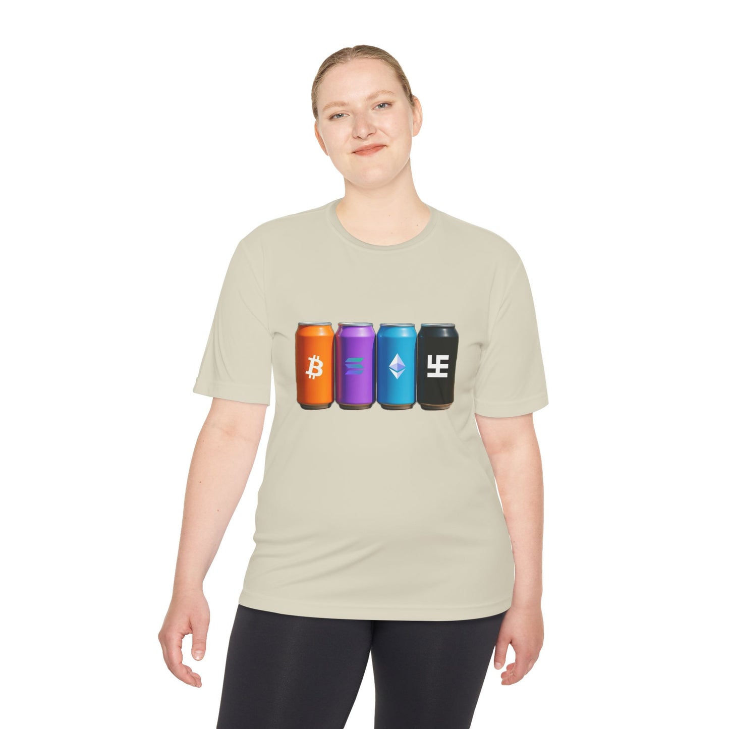 Swasticoin/Crypto Cans Unisex Moisture Wicking Tee, Perfect for Gamers, Crypto Enthusiasts, Gift for Tech Lovers, Casual Wear, Sports Shirt