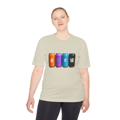 Swasticoin/Crypto Cans Unisex Moisture Wicking Tee, Perfect for Gamers, Crypto Enthusiasts, Gift for Tech Lovers, Casual Wear, Sports Shirt