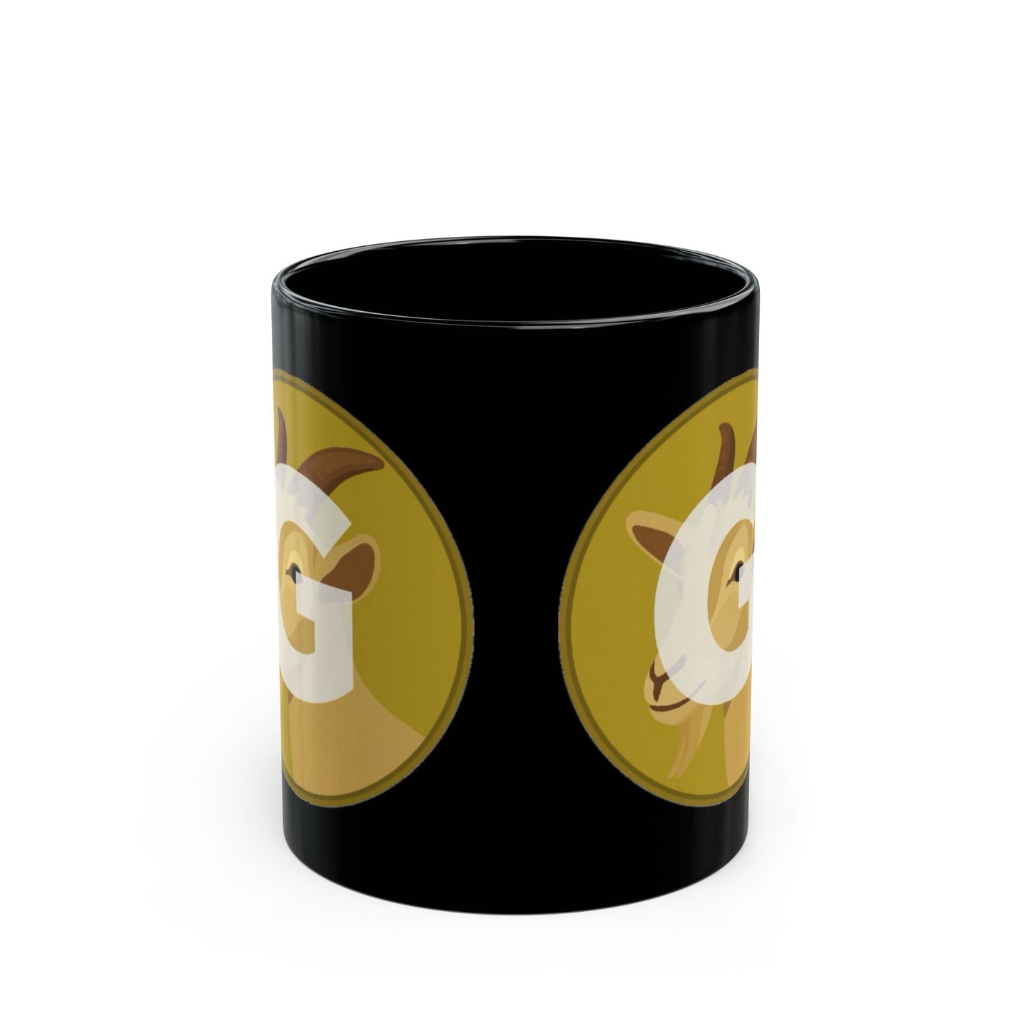 Goat Lover's Black Mug, Fun Gift for Animal Enthusiasts, Coffee Cup, Funny Mug, Unique Goat Design, Perfect for Birthdays