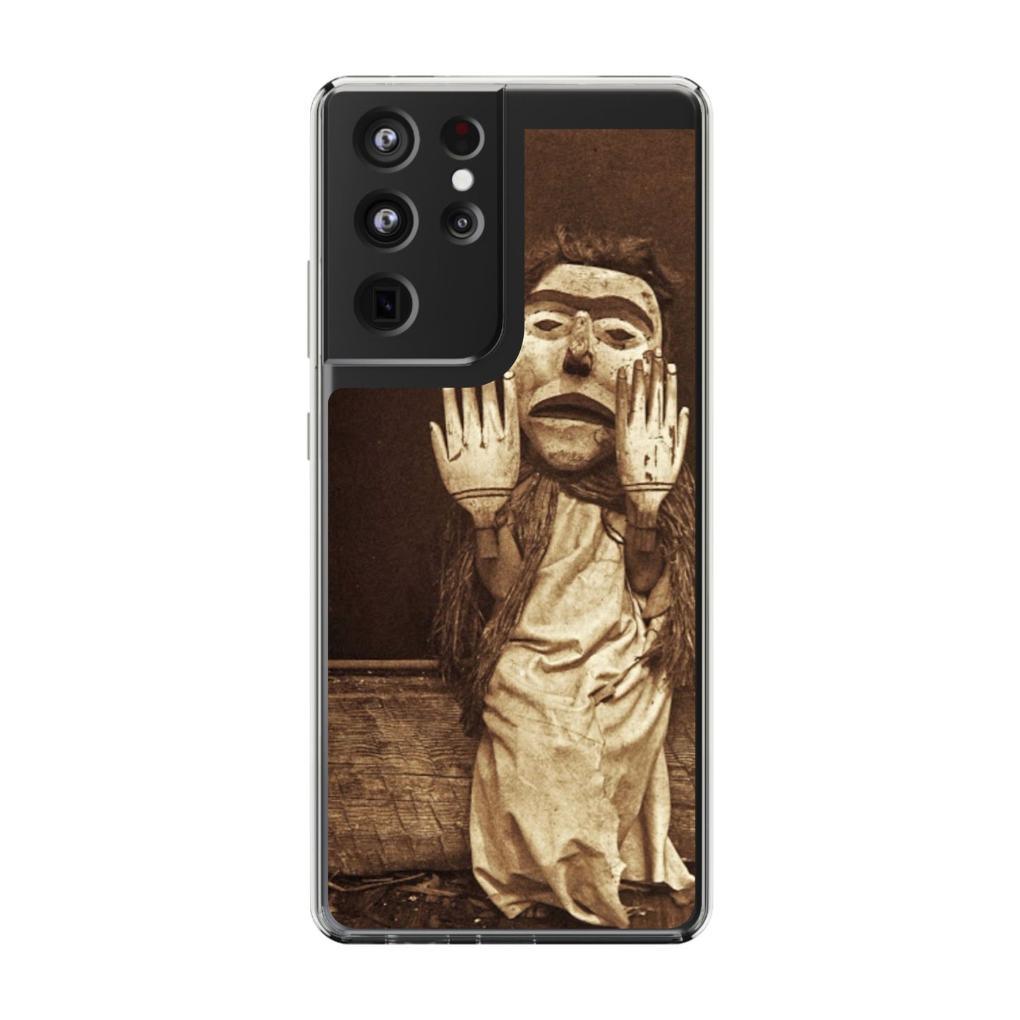 Yei Unique Clear Phone Case with Vintage Puppet Design, Artistic Phone Cover, Retro Style Protection, Gifts for Theater Lovers, Customized [...]