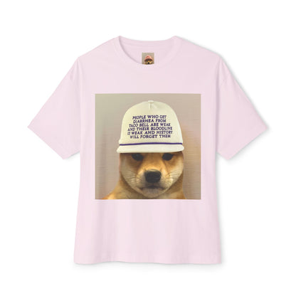WIF Humorous Dog-Themed Oversized Tee, Casual Graphic Shirt, Gift for Pet Lovers, Funny T-Shirt, Unisex Boxy Tee