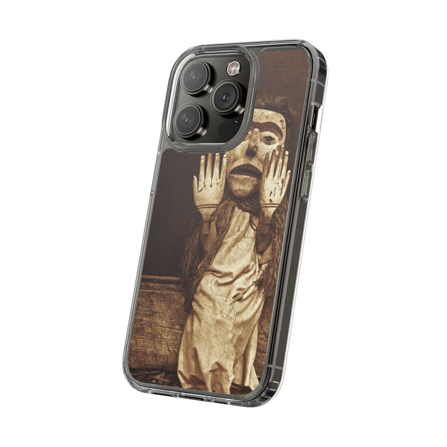 Yei Unique Clear Phone Case with Vintage Puppet Design, Artistic Phone Cover, Retro Style Protection, Gifts for Theater Lovers, Customized [...]