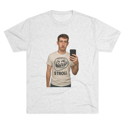 TROLL Unisex Tri-Blend Crew Tee | Funny Tee | Casual Wear | Gift for Friends | Trendy Shirt | Meme Apparel