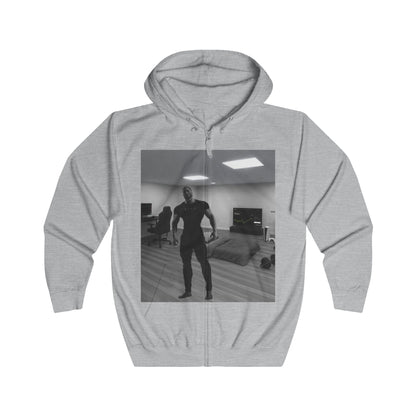 GIGA Unisex Full Zip Hoodie | Trendy Sweatshirt for Casual Outings, Gift for Friends, Gym Wear, Unique Fashion Statement