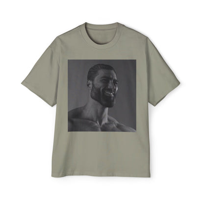 GIGA Men's Heavy Oversized Tee | Casual Streetwear Shirt, Graphic Tee, Gift for Him, Unisex Style, Trendy Apparel