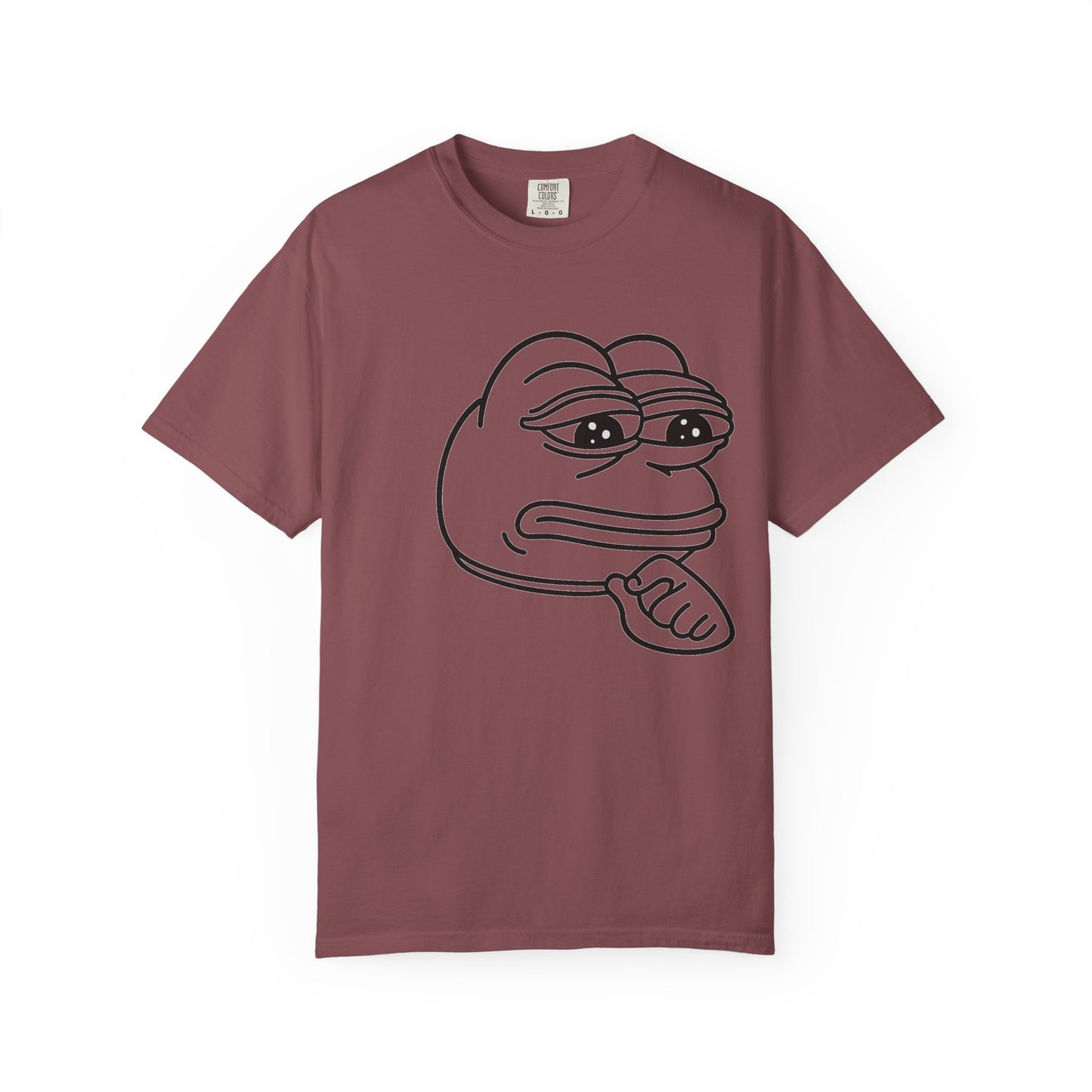 Thoughtful Pepe Unisex T-Shirt, Funny Graphic Tee, Gift for Friends, Casual Wear, Meme Inspired Fashion