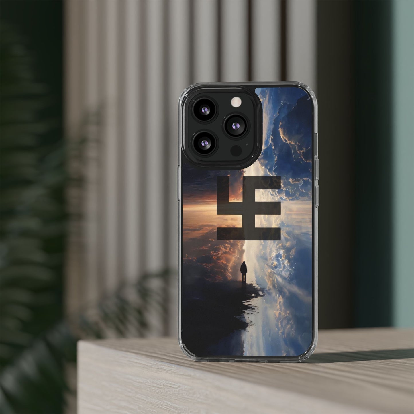 Swasticoin Nature-Themed Clear Phone Case, Unique Phone Cover with Scenic Design, Eco-Friendly Protection, Gift for Travelers, Custom Phone Accessory