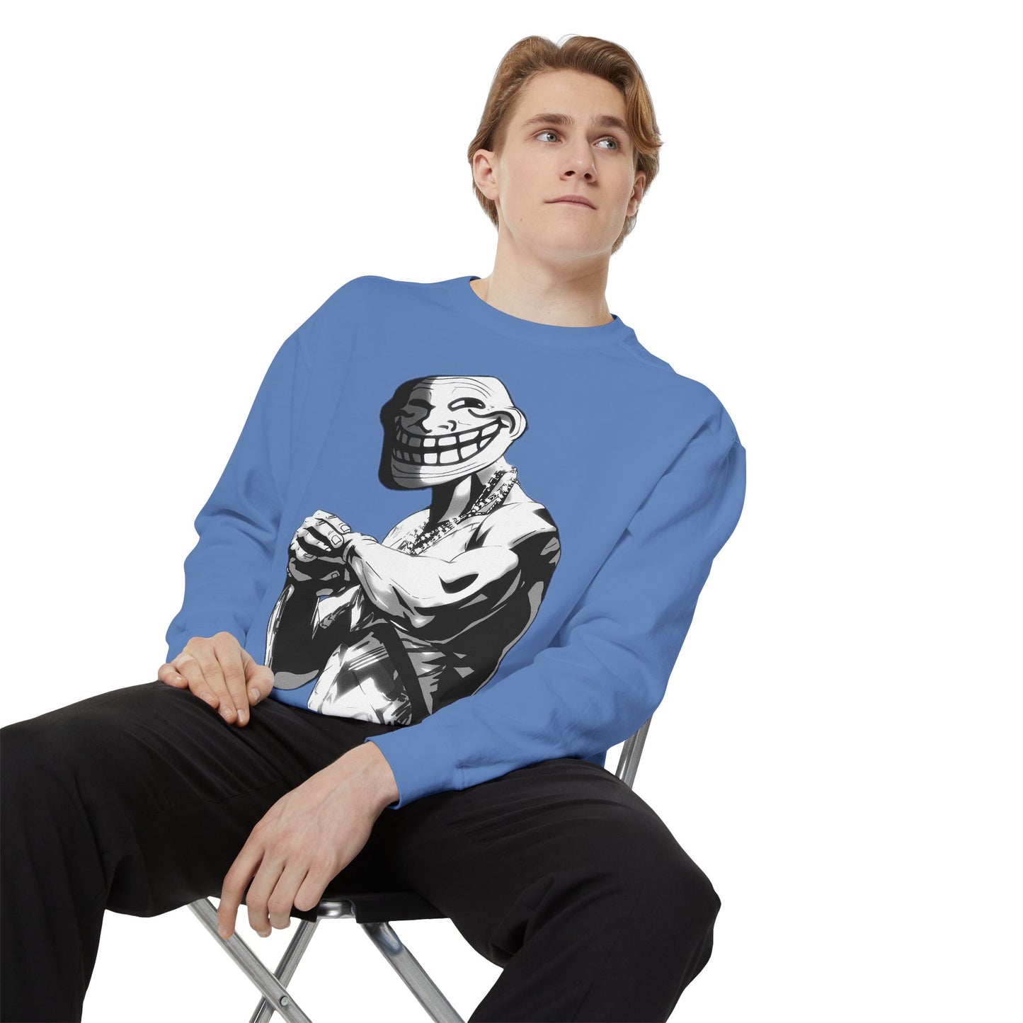 TROLL Stylish Unisex Sweatshirt with Playful Graphic, Trendy Streetwear, Cozy and Casual, Perfect Gift for Any Occasion, Unique Art Design